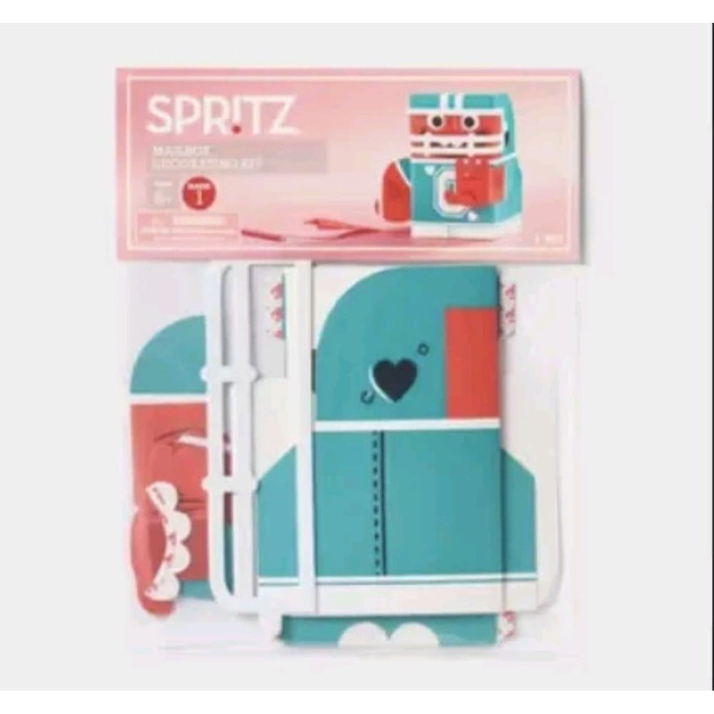 Spritz Valentines Day Football player Mailbox Decorating Kit